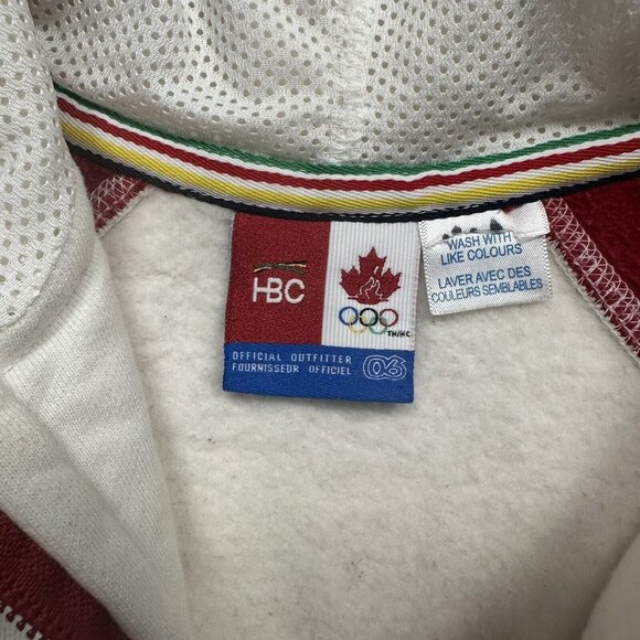 Team Canada Olympics HBC Hoodie Jacket Womens Large Heavy Thick Warm Sweatshirt - Picture 4 of 7